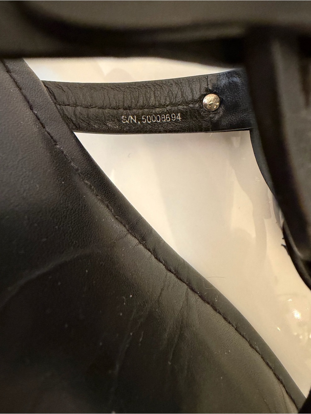 Women's Tory Burch Miller Thong Sandal , Size US 7.5 M - Black Leather - Picture 4 of 7
